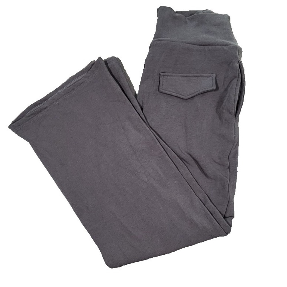 OGL Move Womens Wide Leg Sweatpants Charcoal Gray High Rise Lounge Pants Size M